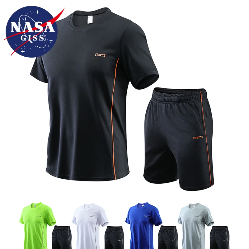 NASA GISS 남성용 피트니스 반팔 티셔츠, 빠른 건조 의류, 느슨한 캐주얼 운동복, 여름 신상  Best5