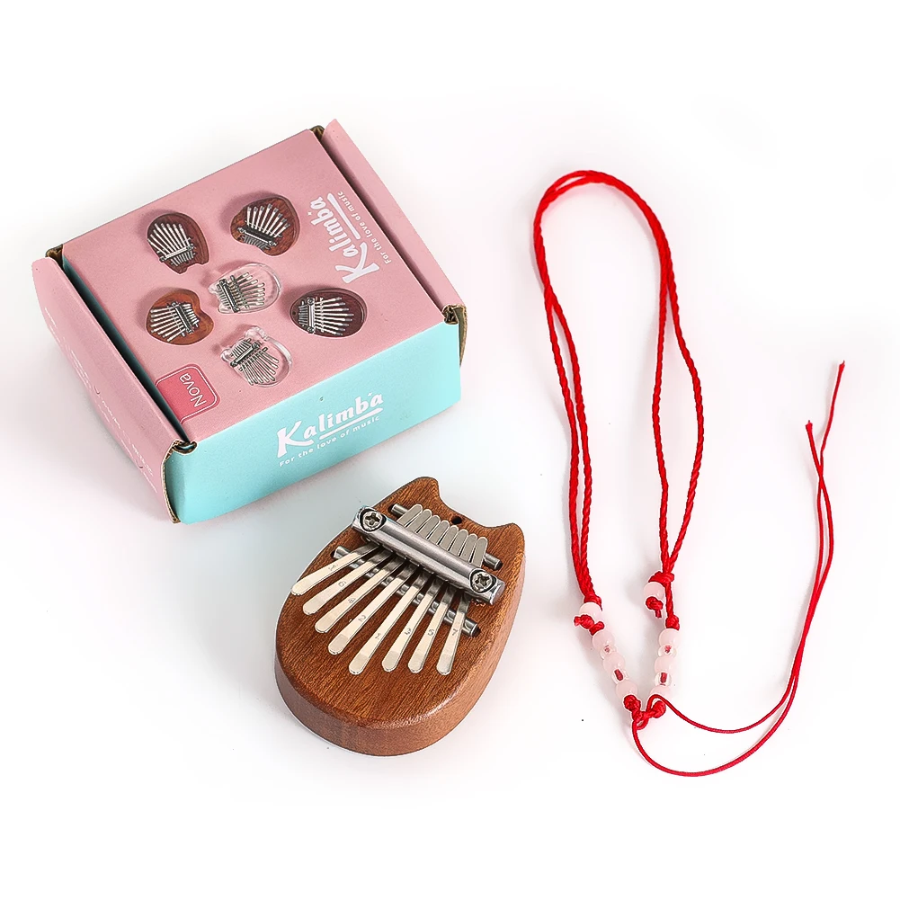 Kalimba Ours – Piano à Pouce 8 Touches En Bois – Instrument De Musique Portable Pour Enfant Et Adulte
