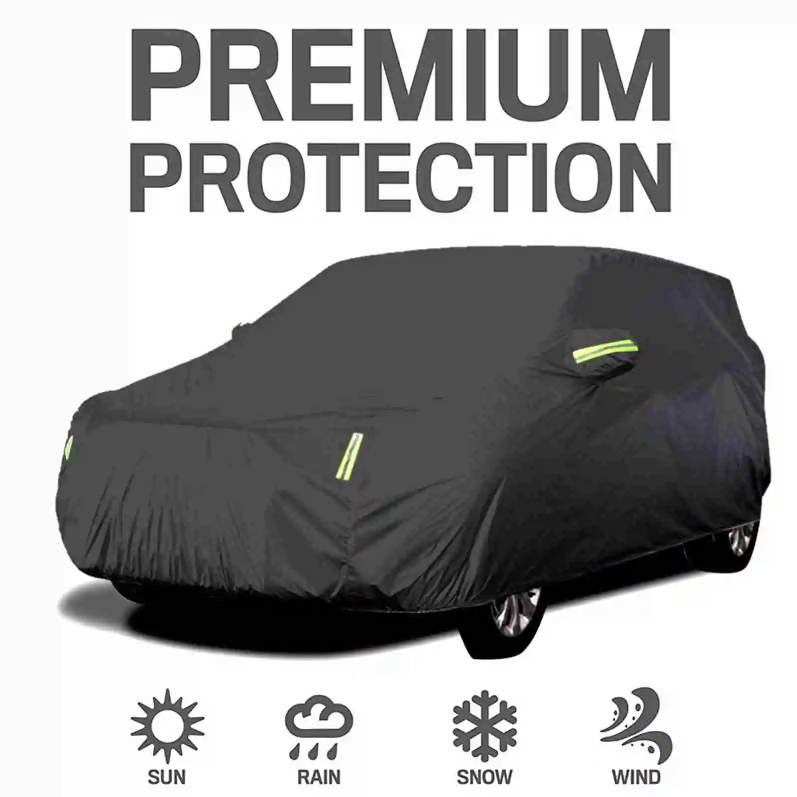 Ultimate Protection Car Cover - Reflective, Waterproof, & Scratch-Resistant