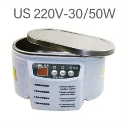 Ultrasonic Cleaner for Jewelry, Eyewear, Dentures, and Personal Care Items - 40Khz Degas Technology (US 110V-30-50W)