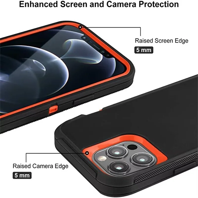 Ultimate Heavy Duty Shockproof Armor Dust-Proof Case Cover - 3 in 1 Protection