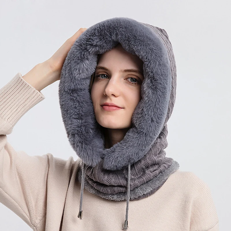 OHP Bonnet doublé en polaire thermique pour homme chaud et tricoté