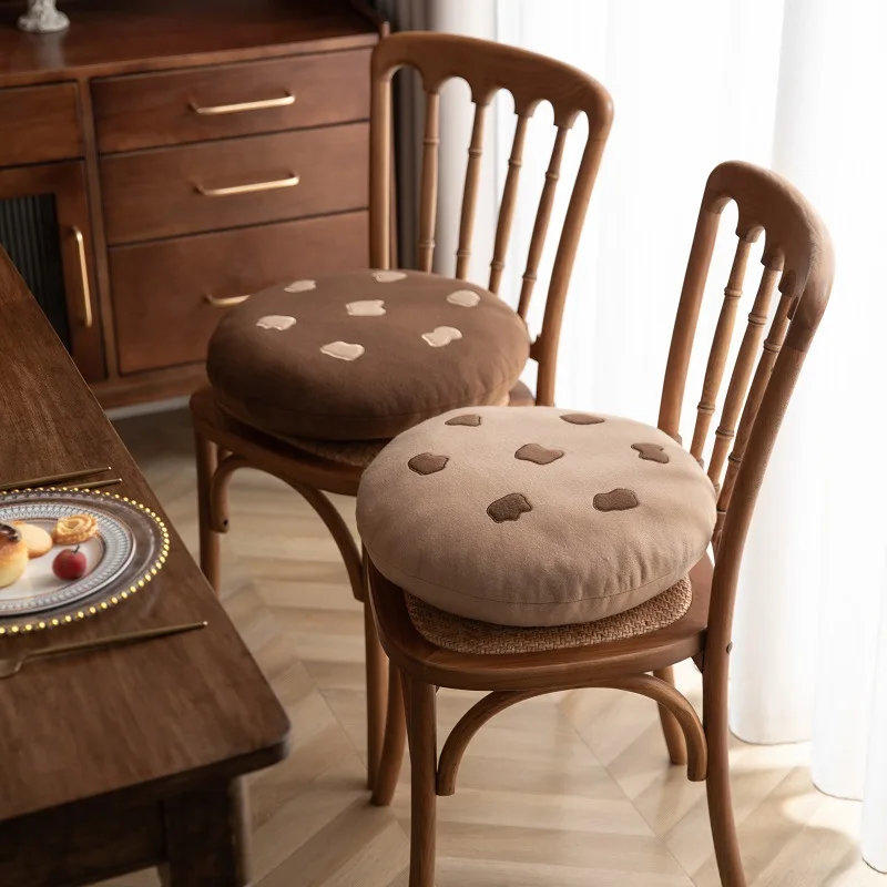 

Cushion Cookies Dining Chairs Seat Cushion Rotundity Lovely Thickening Winter Plush Student Dormitory New Product