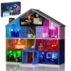BuildMOC House Building Block Set Mystery Lodge Pink Palace Model Toys Christmas Valentine's Day Gift (1426 PCS)