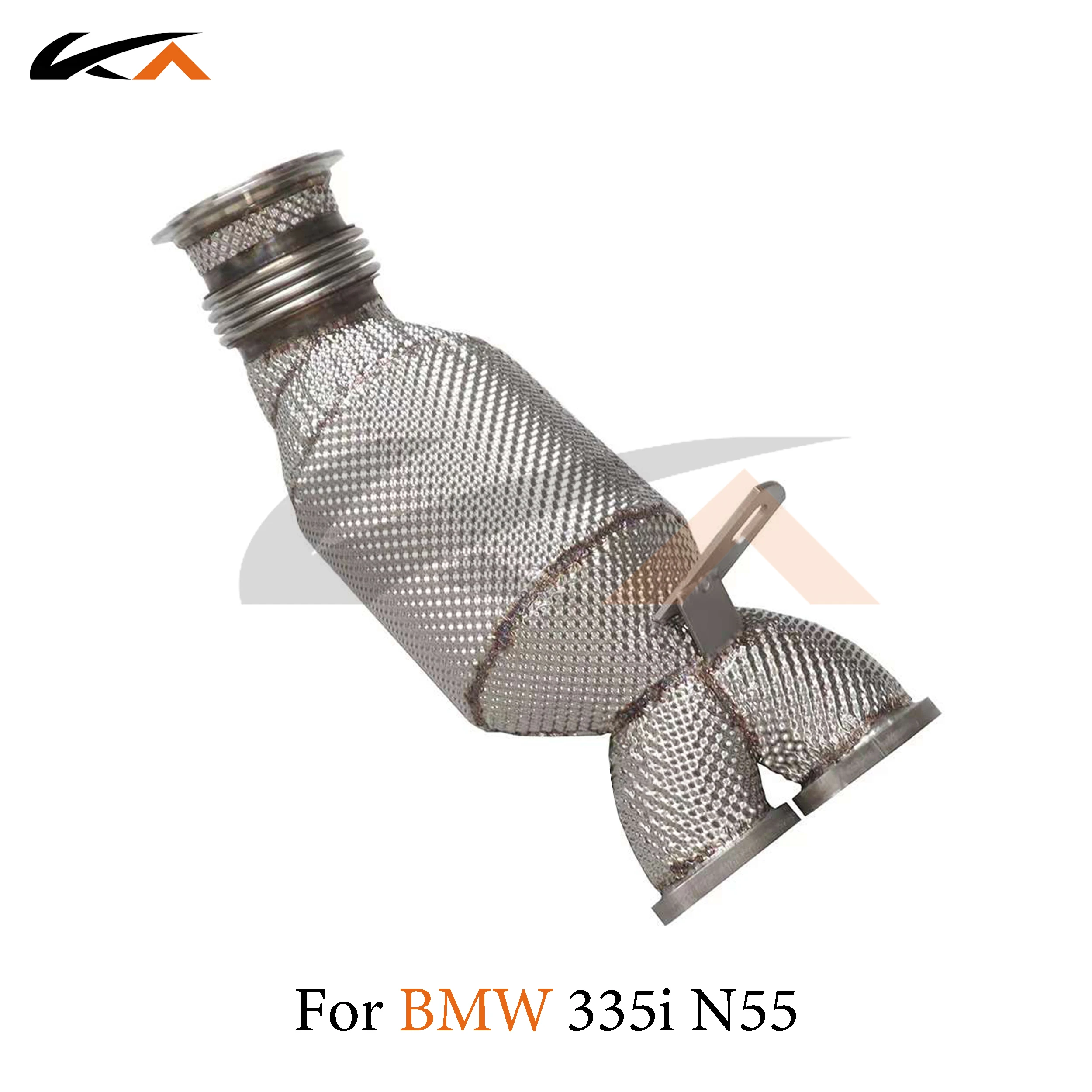 KA 튜닝 다운파이프 배기 스테인리스 스틸 헤더, BMW 335i e92 n55 3.0t 성능 자동차 부품, 열 차폐 촉매 작용