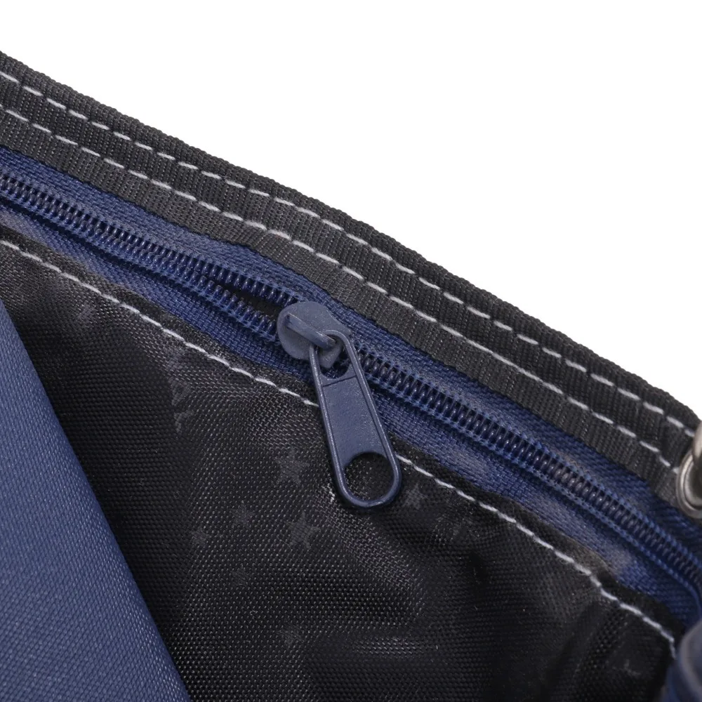 Tragbare Leinwand Stoff Männer Brieftaschen Reißverschluss mit Kette Geldbörse Multi-karten Slots Männliche Geld Tasche Jungen – Detail 9