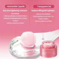 Crème Coréenne au Collagène Rose PDRN en Capsules avec Niacinamide pour un Teint Uniforme, Hydratant Léger Non Gras pour le Visage 3