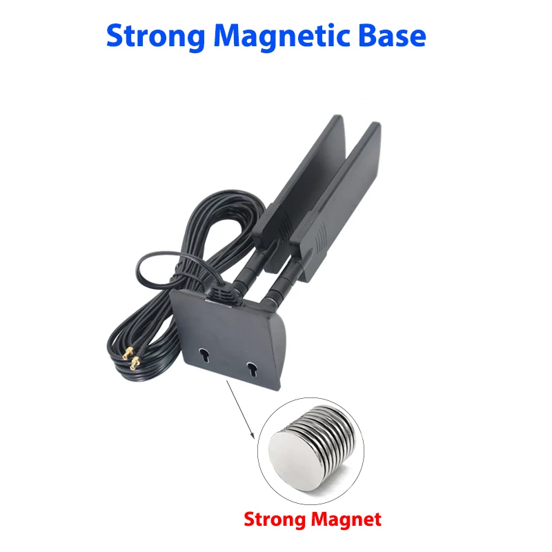 5G CPE Pro Router Antenna Signal Booster 42dbi Dual Band Amplifier External Extender Magnetic Base For Mobile Network TS9 SMA