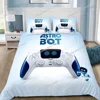 Fashion A-Astrobot Bedding Set for Boys Girls,Game A-Astro bot Duvet Cover Pillowcase Children Gift Single Double Size 6