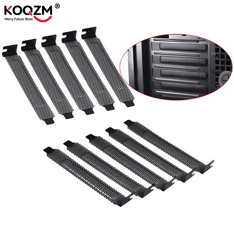 Hard Steel Dust Filter Blanking Plate PCI Slot Cover 10Pcs/lot dust filter kit