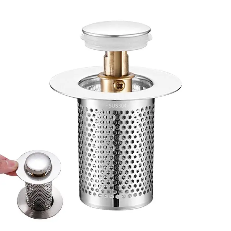

Sink Drains Filter Bathroom Sink Filter Plug Stopper Wash Basin Hair Catcher Sink Strainer Stopper Kitchen Accessories