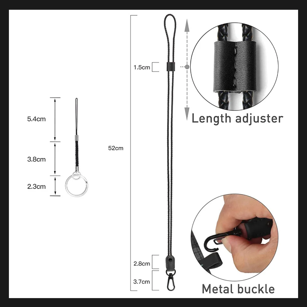 Hand-woven Badge Holder Lanyard Adjustable PU Leather ID Tag Working Permit Pass Work Employee's Card Neck Strap wallet card holder card holder credit card holder id card holder business card holder