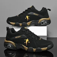 Baskets de course pour hommes en plein air confortable en cuir + maille chaussures de marche hommes Jogging formateursTenis Masculino Zapatillas Hombre 1