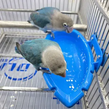 새 목욕 욕조 새 샤워 목욕 욕조 걸이식 새 목욕 장난감, 애완 동물 앵무새 케이지 물 샤워 상자, 잉꼬 액세서리 음식 공급기