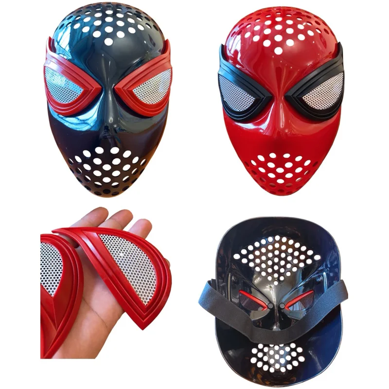 

Men's Mask Away from Home, Cosplay Mask, Costume Accessory, Elastic Straps, Red and Black