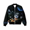 New Fashion Women/Men's 3D Print  Ace Frehley   Zipper Bomber Jackets Men Overcoat Mens Coat Zip Up Jackets    C1 5