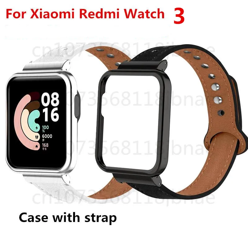 

Ремешок из натуральной кожи для Xiaomi Redmi Watch 3 2, сменный Браслет для смарт-часов Mi Watch Lite, аксессуары для наручных часов