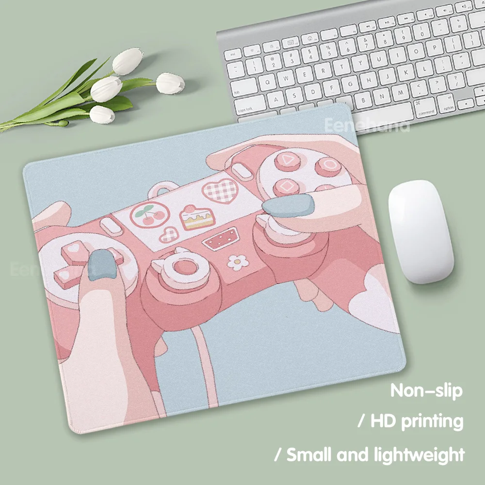 Kawaii Katzen Cartoon Laptop Teppiche rosa niedlichen kleinen Mauspad PC Gamer billig girly Gaming Tastatur Zubehör Schreibtisch Maus Tisch matte – Detail 9