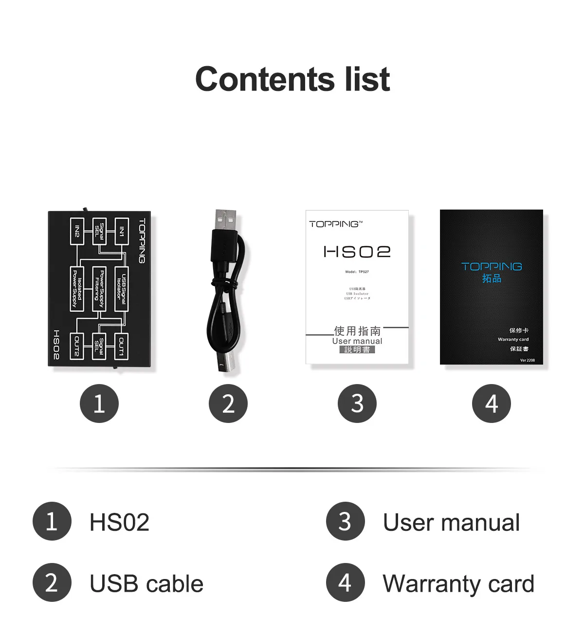 TOPPING HS02 USB 2.0 Hochleistungs-Audiosolator mit USB-B und Typ-C-Eingang, hoher Geschwindigkeit und sehr kompatibel – Detail 15