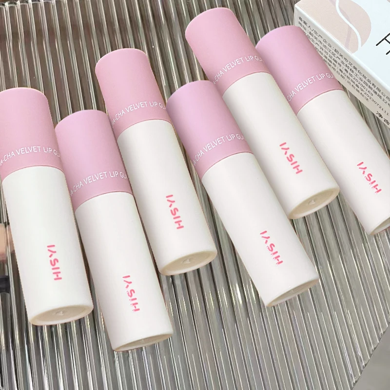 Velvet Matte Lip Gloss - Long-lasting, highly pigmented liquid lipstick in brown, pink, purple, red shades - for a portable dail 6