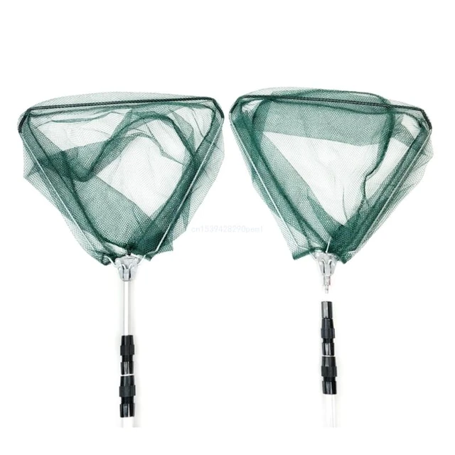 Foldable Landing Net with Telescopic Aluminum Pole Handle