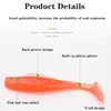 New TPR Soft Lure Worm Silicone Bait T Tail Swimbait Streamer Sea Fishing Minnow Lure 4/6/8/10/12CM Floating Wobbler Set Tackle 4