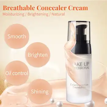 Cosmetics Liquid Concealer Makeup Star Cream Face Contour Concealer Blemish Flaw Cover Cosmetic Eye Makeup Liquid Concealer - Thumbnail 4