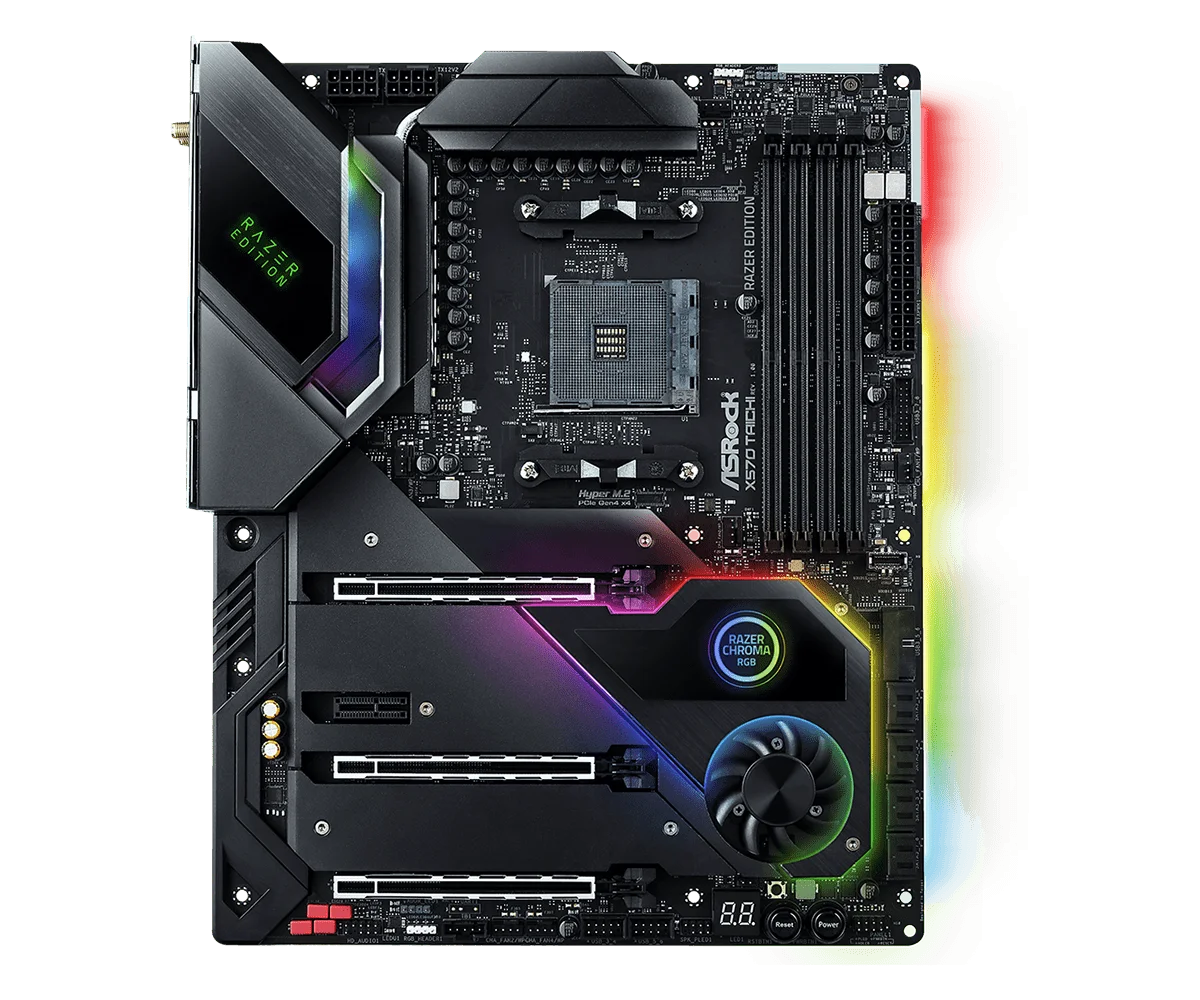 ASROCK X570 Taichi Razer Edition Motherboard AMD X570 AMD AM4 DDR4