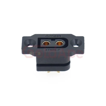 AMASS Quick Charge XT60E-F.B เครื่องบินรุ่นแบตเตอรี่ Gold-plated 30A High Current หญิงติดตั้ง XT60 Connector สีดํา 4