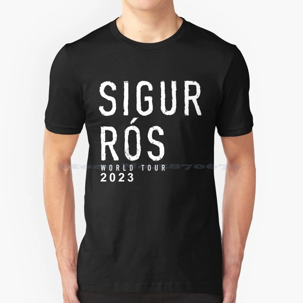 Rós Rose Ros World T Shirt 100% Cotone Tee Tour 2022 Live Concert Album Cover Logo 2023 Europa Biglietti Sigur Rós