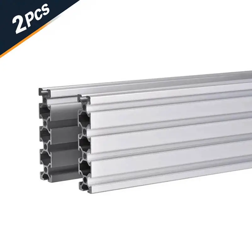 2Pcs 2020 2040 2060 2080 Aluminum Profile 100 200 300 350 400 450 500 550 Linear Rail Extrusion EU Standard CNC 3D Printer Part image 13