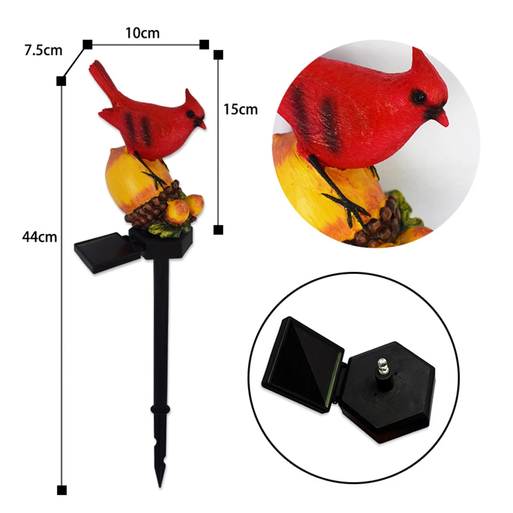 Description Picture 4 of itemSolar Power Lawn Lamps Landscape Outdoor Lighting Bird Decorative Ground Plug Lights for Yard Street Driveway Markers Decoration