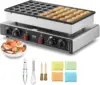 Mini Pancake Maker, 50PCS 43mm Diameter Dorayaki Baker Machine, 1700W Commercial Electric Poffertjes Grill, Non-stic 1