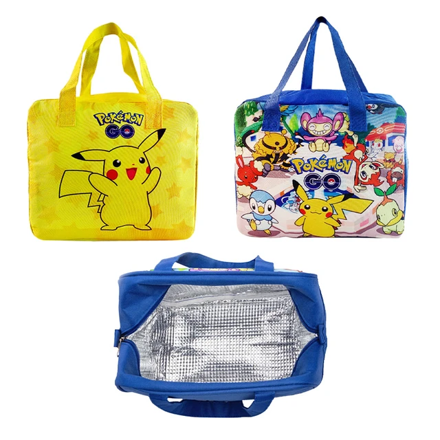 Pokemon Pikachu Children's Insulated Lunch Bags Portable High Capacity  Cartoon Picnic Bag Student Lunch Box Ice