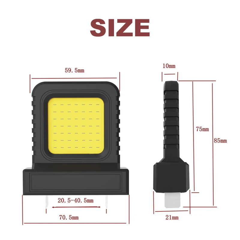 2025 Mini Pocket Flashlight LED Work Light for 20V 21V Lithium Batteries Power Tool Camping Lantern LED Auto Repair Work Light