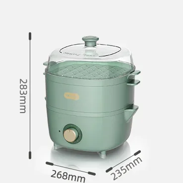 Bear Electric Food Steamers Household Multifunctional Egg Cooker forBoiler Cooking Tools Kitchen 2 layers 600W DZG-D40E1