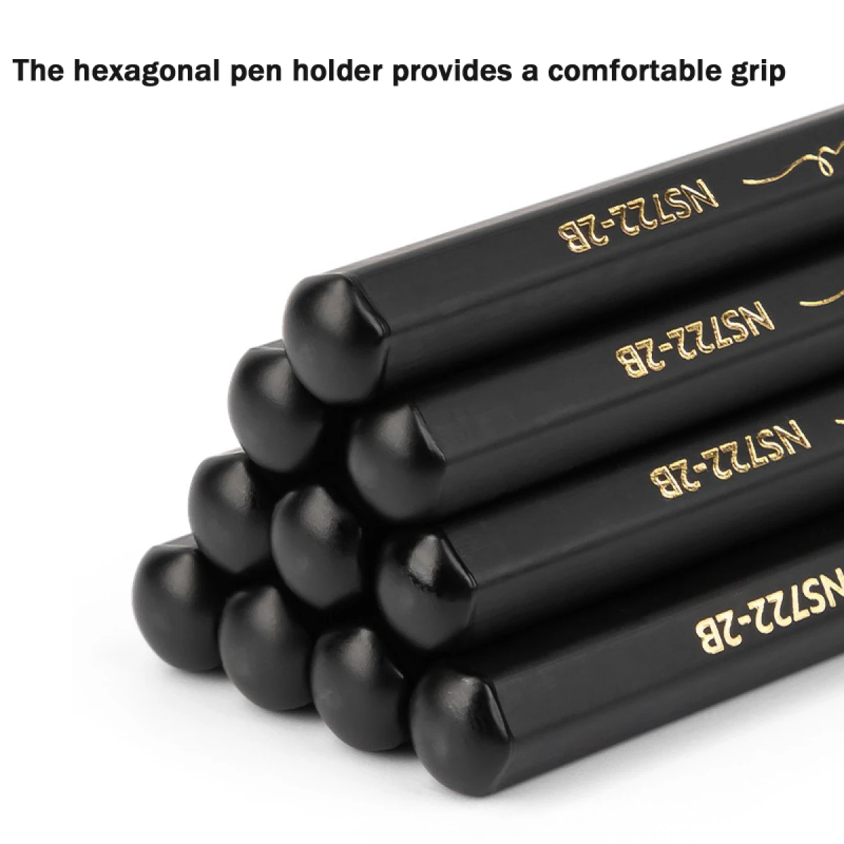 10Pcs 2BHB Wooden Pencils Simple Black Standard Pencil Korean Stationery Writing Sketch Drawing Tools Kids Gifts Office Supplies - Image 4