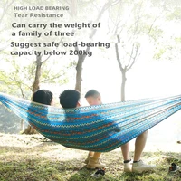 Portable Outdoor Garden Hammocks Quick Open Parachute Cloth Double Travel Camping Sleeping Hanging Hammock Swing Nature Hike 6