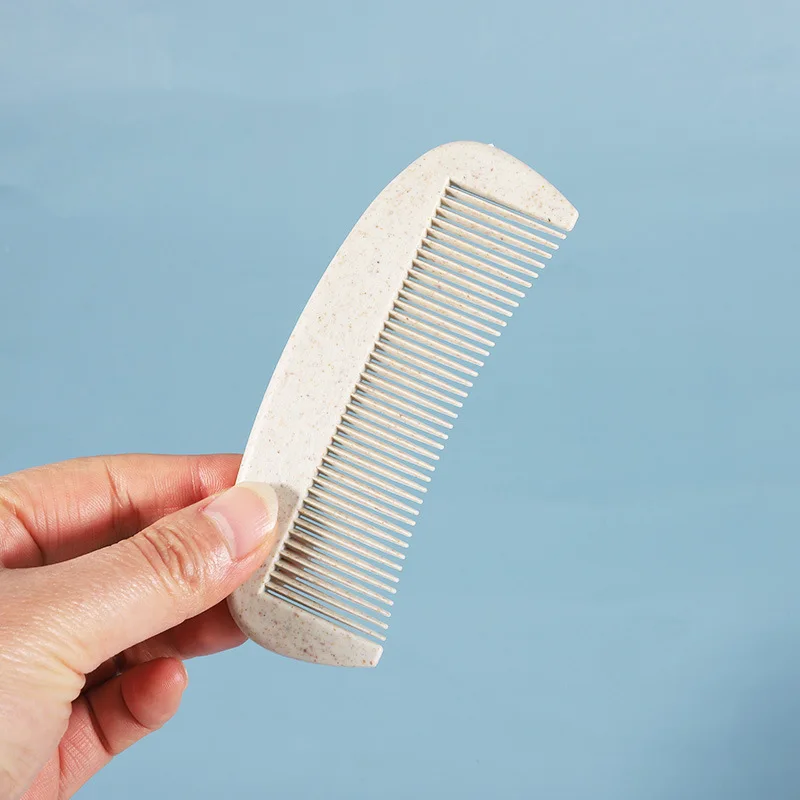 100pcs Hair Comb Eco-friendly Wheat Straw Hotel Disposable Combs Travel Portable Plastic Comb Hairdressing 4
