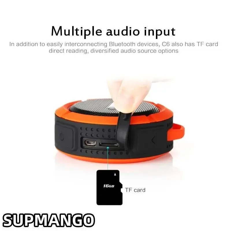 Bluetooth Speaker Bluetooth-compatible Speaker Big Suction Cup Bluetooth Stereo Outdoor Sports Mini TF Subwoofer Portable Waterproof