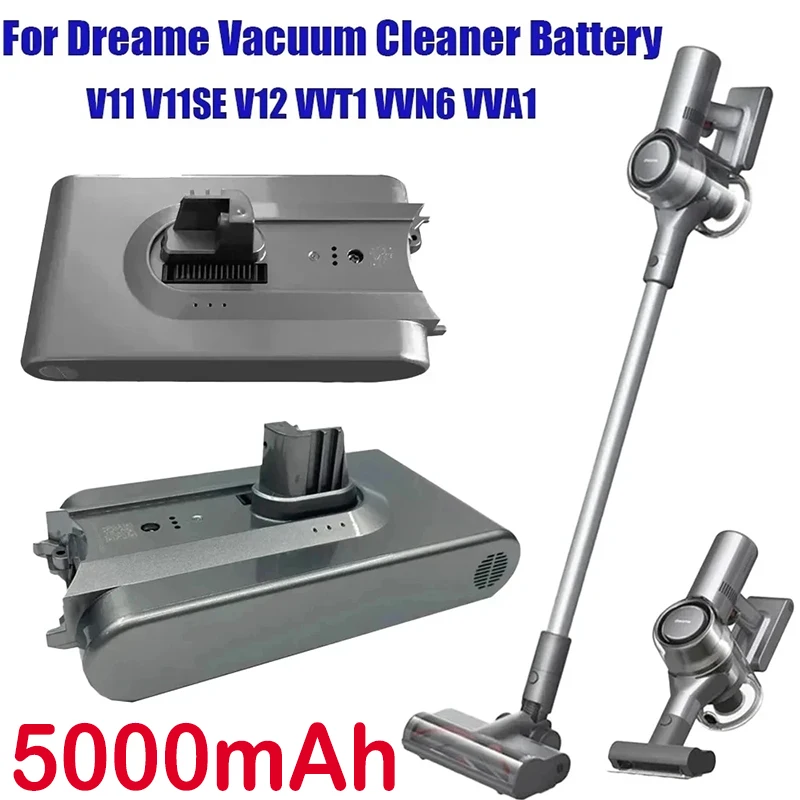 

2024 New For Dreame V11 V11SE V12 VVT1 VVN6 VVA1 Wireless Vacuum Cleaner Battery Pack Replacement
