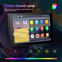 Système multimédia intelligent pour voiture Podofo 10 pouces, lecteur de voiture sans fil CarPlay, système intelligent pour voiture, lecture de vidéos YouTube, lien miroir, FM RDS 2-Din 7