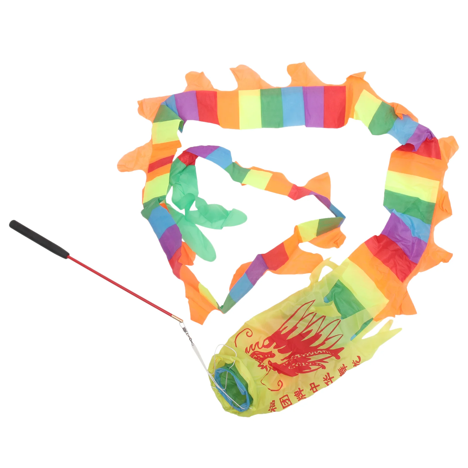 

Toys Ribbon Interesting Dragon Wear-resistant Dance Stick Kids Supplies Polyester Children Adult Wand