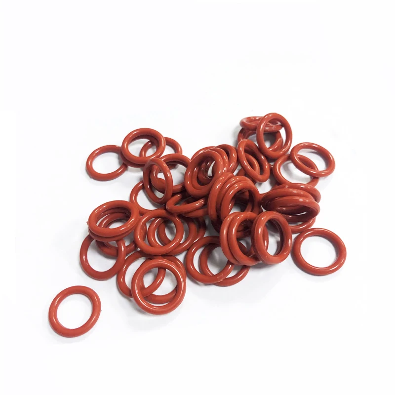 

CS 1mm Food Grade Silicone Red O-Ring OD 5 - 46mm VMQ Sealing Ring Gasket ID 3 - 44mm Waterproof And Heat Resistant