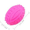 Pet Small Dog Treats Rugby Puppy Interactive Toy Ball Cat Toy for Large Dog Chew Hedgehog Toy Tooth Cleaning Bite Ball 2