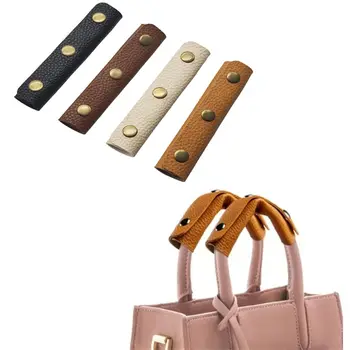Impugnatura per valigia in pelle PU Design morbido anti-shock Copri manico in pelle Tracolla in tinta unita Copri impugnatura Accessori per borse