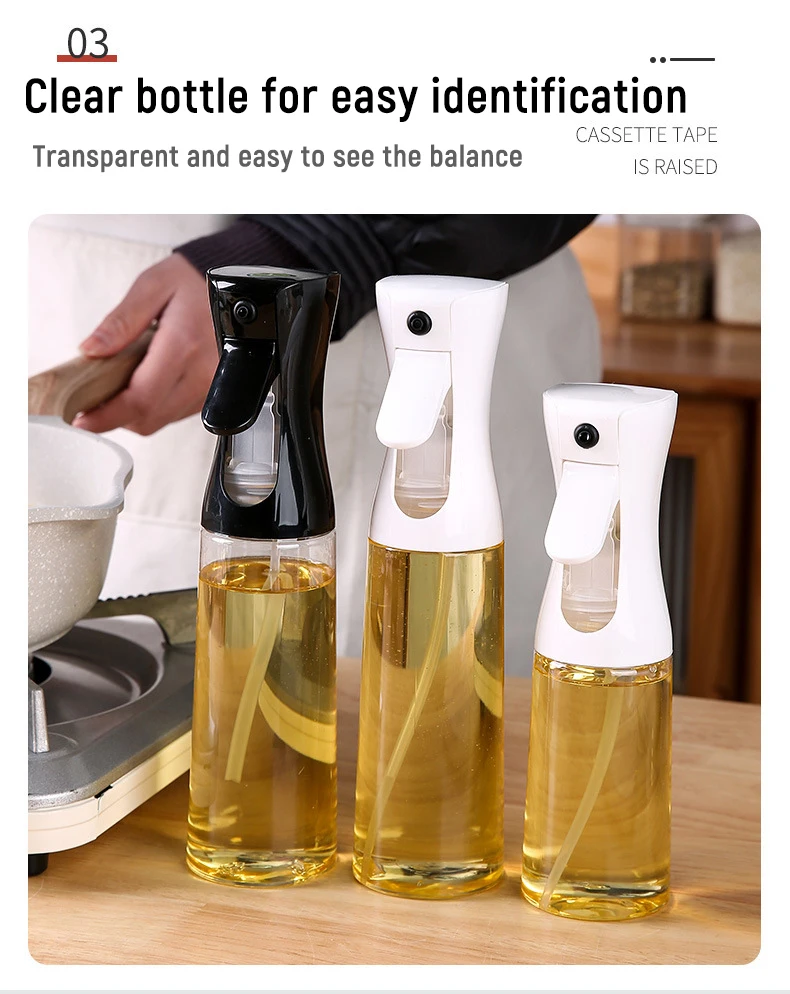 Pressure Spray Oil Bottle Home Dust Control Kitchen Spray Oil Atomized Bottle oil sprayer,oil dispenser,stainless steel oil pot,glass oil bottle,plastic oil bottle