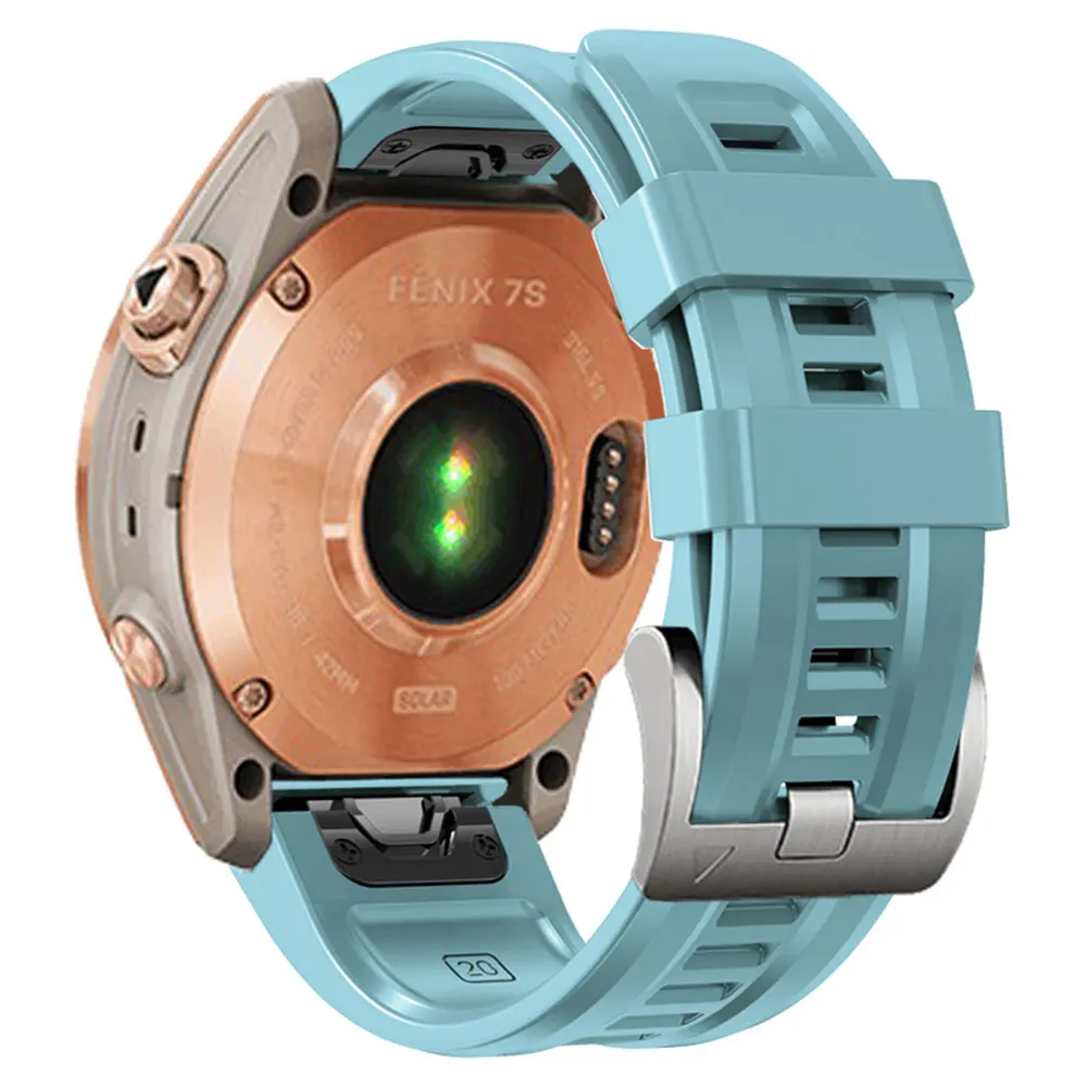 Premium 20mm Silicone Sports Watchband with Clasp