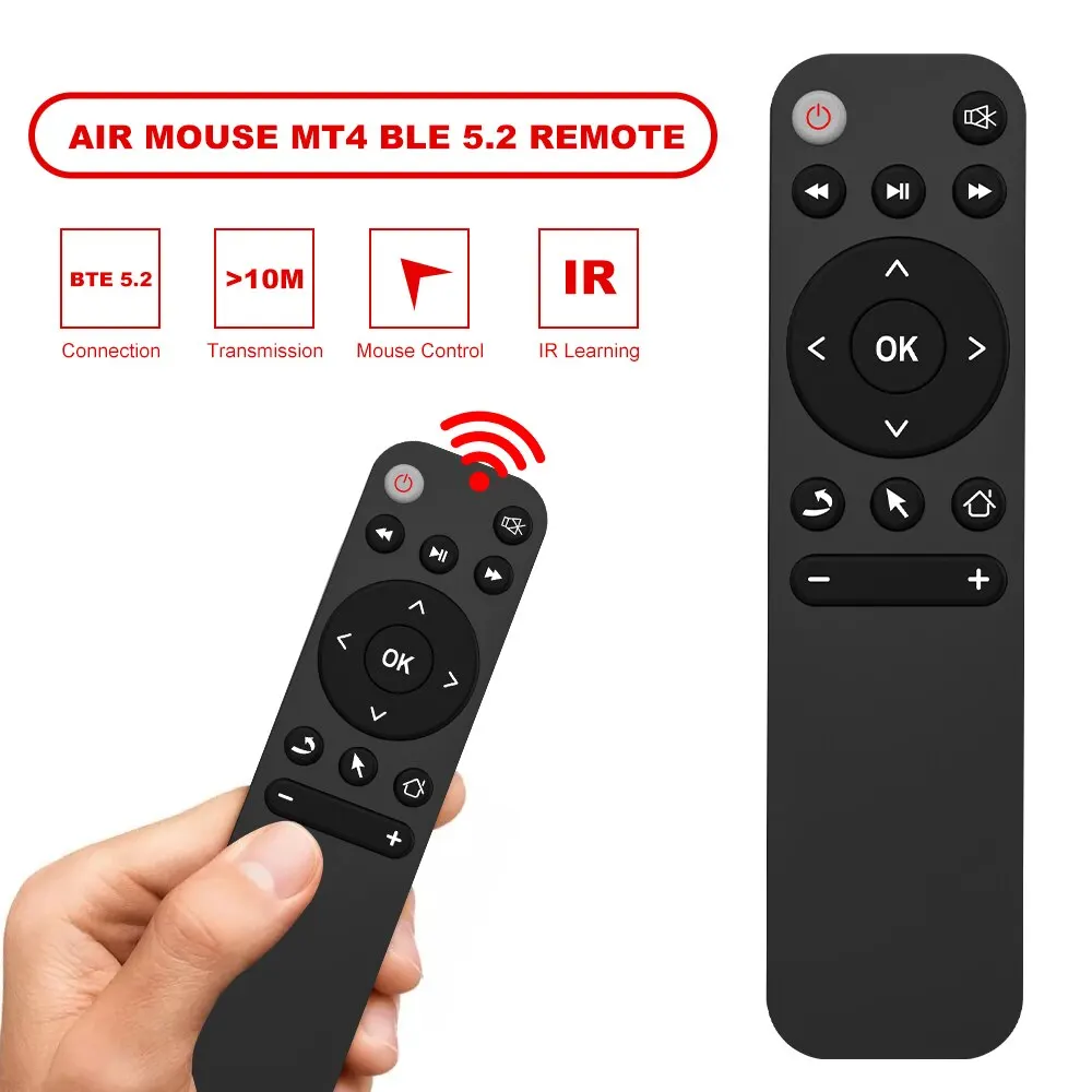 Smart Home Bluetooth IR Learning Remote Controller for TVs, Computers, and Projectors