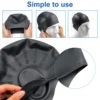 Professional Durable Silicone Swimming Cap with Ear Pockets for Adults and Teens Protects Long Hair and Provides High Elasticity 5
